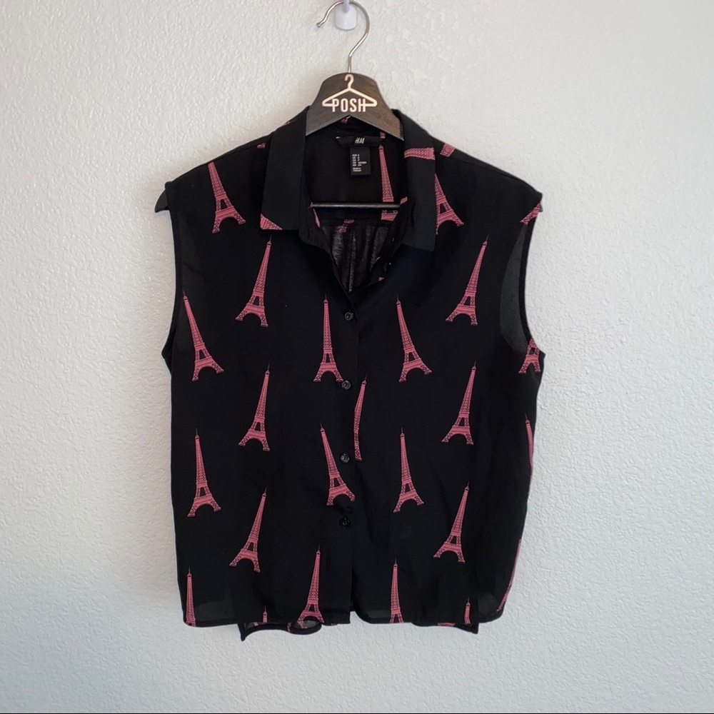 H&M paris blouse